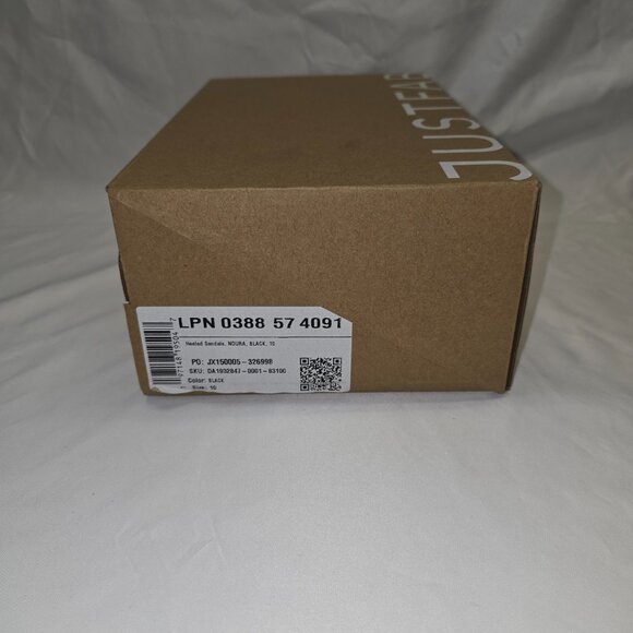 JustFab Noura Heeled Sandals in Black, Size 10, New in Box - Picture 8 of 9